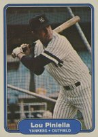 1982 Fleer #48 Lou Piniella Baseball Card