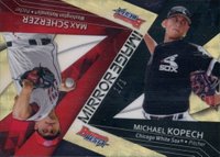 2017 Bowman's Best Mirror Image #MI-8 Max Scherzer/Michael Kopech Superfractor 1/1 Baseball Card