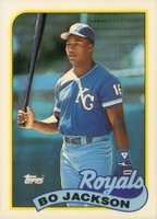 1989 Topps Tiffany #540 Bo Jackson Baseball Card