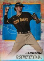 2021 Bowman's Best #66 Jackson Merrill Blue Refractor Baseball Card