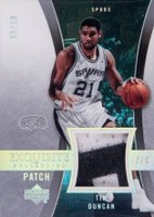 2004 Upper Deck Exquisite Collection  #35-P Tim Duncan Patch Basketball Card