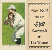 1909 Nadja Caramel # Hal Chase Baseball Card