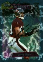 1995 Finest #180 Jerry Rice w/Coating Football Card