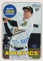 2018 Topps Heritage Real One Autographs #DF Dustin Fowler Baseball Card