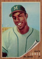 1962 Topps #186 Mack Jones Baseball Card