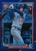 2024 Bowman Mega Box Chrome #85 Pete Crow-Armstrong Purple Refractor Baseball Card