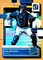 2022 Panini Donruss #39 Cal Raleigh Holo Orange Baseball Card