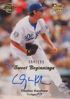 2008 Upper Deck Sweet Spot #133 Clayton Kershaw Autograph Baseball Card