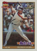 1991 Topps Desert Shield #732 Franklin Stubbs Baseball Card