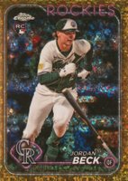 2024 Topps Chrome Update #USC20 Jordan Beck Gold Mini Diamond Refractor Baseball Card