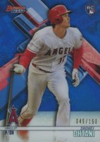 2018 Bowman's Best #1 Shohei Ohtani Blue Refractor Baseball Card