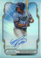 2019 Bowman Sterling Prospect Autographs #WF Wander Franco Refractor Baseball Card