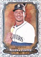 2024 Topps Allen & Ginter #329 Jorge Polanco Gold Foil Filigree Baseball Card