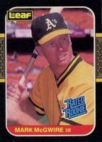 1987 Leaf #46 Mark McGwire Baseball Card
