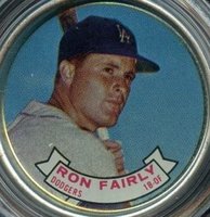 1964 Topps Coins #54 Ron Fairly Baseball Card
