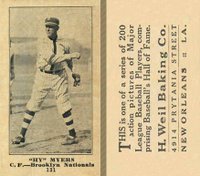 1916 Weil Baking Co. #131 Hy Myers Baseball Card