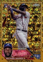 2023 Topps Gilded Collection #103 Michael Harris II Mini Diamond Gold Etch Baseball Card