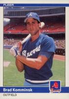 1984 Fleer Update #U-63 Brad Komminsk Baseball Card