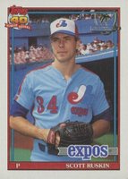 1991 Topps Desert Shield #589 Scott Ruskin Baseball Card