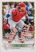 2022 Topps Holiday #HW6 Yadier Molina SP Baseball Card