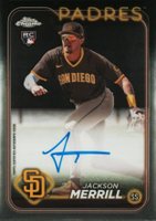 2024 Topps Chrome Rookie Autographs #RAJME Jackson Merrill Baseball Card