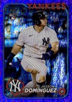 2024 Topps #60 Jasson Dominguez Purple Holofoil Baseball Card