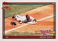 1991 Topps Tiffany #672 Shane Mack Baseball Card
