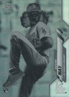 2020 Topps Chrome #176 Dustin May Negative Refractor Baseball Card