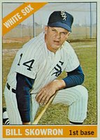1966 Topps #590 Bill Skowron Short Print Baseball Card