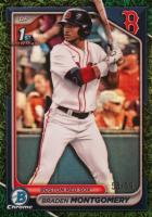 2024 Bowman Draft #BDC58 Braden Montgomery Chrome-Green Grass Refractor Baseball Card