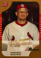 2005 Bowman Draft Picks #17 Yadier Molina Gold Baseball Card