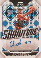 2023 Panini Mosaic Showtime Signatures Mosaic #SSCHT Chet Holmgren White Basketball Card