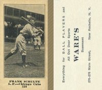 1916 Wares #156 Frank Schulte Baseball Card