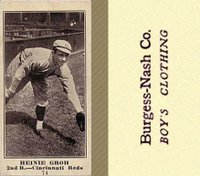 1916 Burgess-Nash Co. #74 Heinie Groh Baseball Card