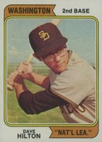 1974 Topps #148s Dave Hilton San Diego Baseball Card
