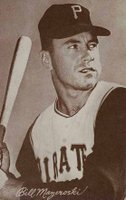 1963 Exhibits # Bill Mazeroski Baseball Card