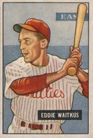 1951 Bowman #28 Eddie Waitkus Baseball Card