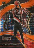 2023 Panini Select #269 Scoot Henderson Neon Orange Pulsar Fotl Basketball Card