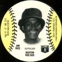 1978 Wiffle Ball Discs # Jim Rice Baseball Card