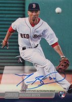 2014 Stadium Club Autographs #MBE Mookie Betts Baseball Card