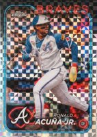 2024 Topps Chrome #250 Ronald Acuna Jr. X-Fractor Baseball Card