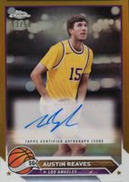 2023 Topps Chrome Topps Chrome Autographs #CGAR Austin Reaves Gold Refractor Basketball Card