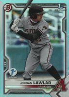 2021 Bowman Draft 1st Edition #BD194 Jordan Lawlar Sky Blue Foil Baseball Card