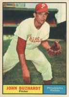 1961 Topps #3 John Buzhardt Baseball Card