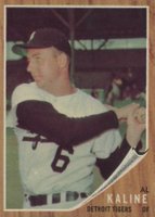 1962 Topps #150GT Al Kaline Green Tint Baseball Card