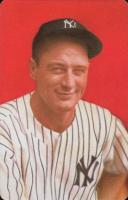 1973 U.S. Playing Card Gehrig # Lou Gehrig 4 of Diamonds Baseball Card