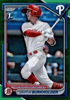 2024 Bowman Draft #BD60 Griffin Burkholder Green Baseball Card