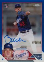 2023 Topps Chrome Update Autograph #RABM Bobby Miller Blue Baseball Card