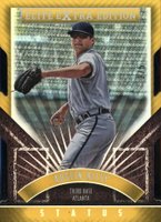 2015 Panini Elite Extra Edition #42 Austin Riley Gold Status Die-Cut Baseball Card
