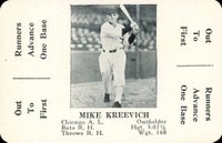 1936 S & S Game # Mike Kreevich Baseball Card